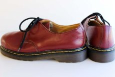 画像2: 英国製 DR.MARTENSドクターマーチン 3ホール レザーシューズ チェリー UK8 (2)