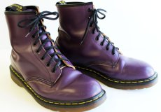 画像1: 英国製 DR.MARTENSドクターマーチン 8ホールブーツ 紫 UK9.5 (1)