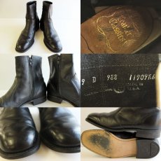 画像3: 80s USA製 Leather Classics BY MASON サイドジップブーツ 黒 9D (3)