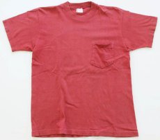 画像2: 70s Penneys TOWNCRAFT 無地 コットン ポケットTシャツ S (2)