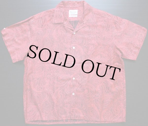 5778【ポールスチュアート】ポロシャツ（M）ピンク ペイズリー 綿100日本製