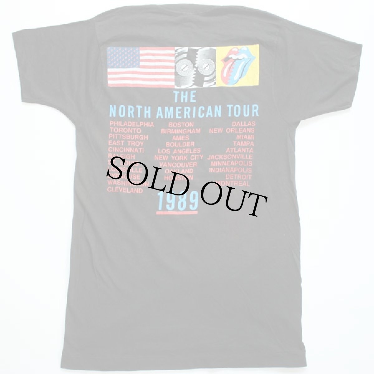 ローリングストーンズ　NORTH AMERICAN TOUR 1989 Tシャツ