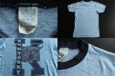 画像3: 70s USA製 KENTUCKY 染み込みプリント リンガーTシャツ M (3)