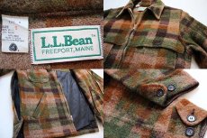 画像3: 70s USA製 L.L.Bean チェック ウールジャケット S (3)