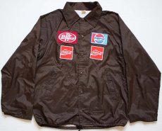 画像1: 80s Coca-Cola PEPSI Dr Pepper パッチ付き ナイロン コーチジャケット M (1)