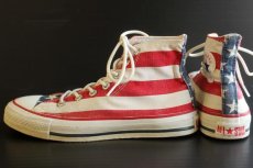 画像2: 90s USA製 CONVERSEコンバース ALL STARオールスター HI 星条旗柄 5.5 (2)