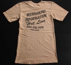 画像2: 70s USA製 HOMEBREW BEER 染み込みプリント コットンTシャツ S (2)