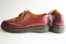 画像2: 英国製 DR.MARTENSドクターマーチン 3ホール レザーシューズ チェリー UK7 (2)