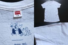 画像3: 70s Hanes Mental Health 染み込みプリント コットンTシャツ 白 L (3)