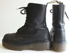 画像2: 英国製 DR.MARTENSドクターマーチン キャップトゥ 10ホールブーツ 黒 UK8★クレイジーボム (2)