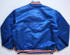 画像2: 90s USA製 STARTERスターター MLB CHICAGO CUBS ナイロンスタジャン 青 L (2)