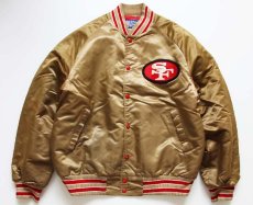 画像1: 90s STAHL-URBAN NFL 49ERS ナイロンスタジャン L (1)