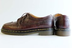 画像2: 英国製 DR.MARTENSドクターマーチン ウイングチップ レザーシューズ 茶 UK9 (2)