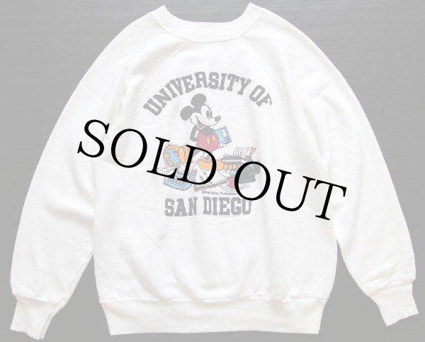 80s USA製 Collegiate Pacific UNIVERSITY OF SAN DIEGO ミッキー