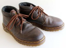 画像1: 英国製 DR.MARTENSドクターマーチン チャッカブーツ 焦げ茶 UK7★3ホール (1)