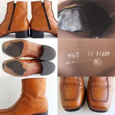 画像4: 70s JCPenney サイドジップ ブーツ 茶 (4)