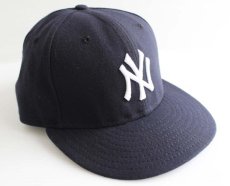 画像1: USA製 NEW ERA 59FIFTY MLB New York Yankees ニューヨーク ヤンキース ベースボールキャップ 紺 (1)