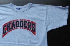 画像1: 90s USA製 Championチャンピオン CHARGERS Tシャツ 杢ブルー L (1)