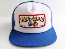 画像3: 80s PAC-MANパックマン パッチ付き メッシュキャップ 青×白 (3)