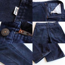 画像3: 70s Levi'sリーバイス 519 コーデュロイパンツ 紺 (3)