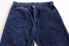 画像2: 70s Levi'sリーバイス 519 コーデュロイパンツ 紺 (2)