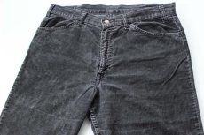 画像2: 70s Levi'sリーバイス 519-1558 コーデュロイパンツ 黒 w36 (2)