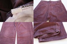 画像3: 80s Levi'sリーバイス 519 コーデュロイパンツ 小豆 w32 L30 (3)