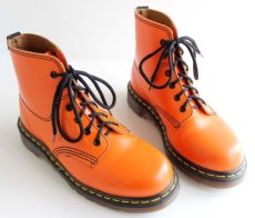 画像1: 英国製 DR.MARTENSドクターマーチン 6ホールブーツ オレンジ UK5 (1)