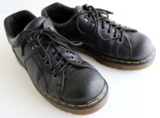 画像1: 英国製 DR.MARTENSドクターマーチン モンキーブーツ ローカット 黒 UK7 (1)