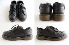 画像2: 英国製 DR.MARTENSドクターマーチン モンキーブーツ ローカット 黒 UK7 (2)