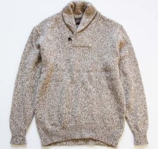 画像1: USA製 NEWCASTLE KNITS ショールカラー ウールニット セーター XL (1)