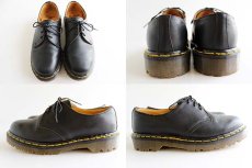 画像2: 英国製 DR.MARTENSドクターマーチン 3ホール レザーシューズ 黒 UK4 (2)