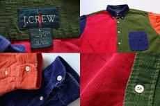 画像3: 90s J.CREW クレイジーパターン コーデュロイシャツ L (3)