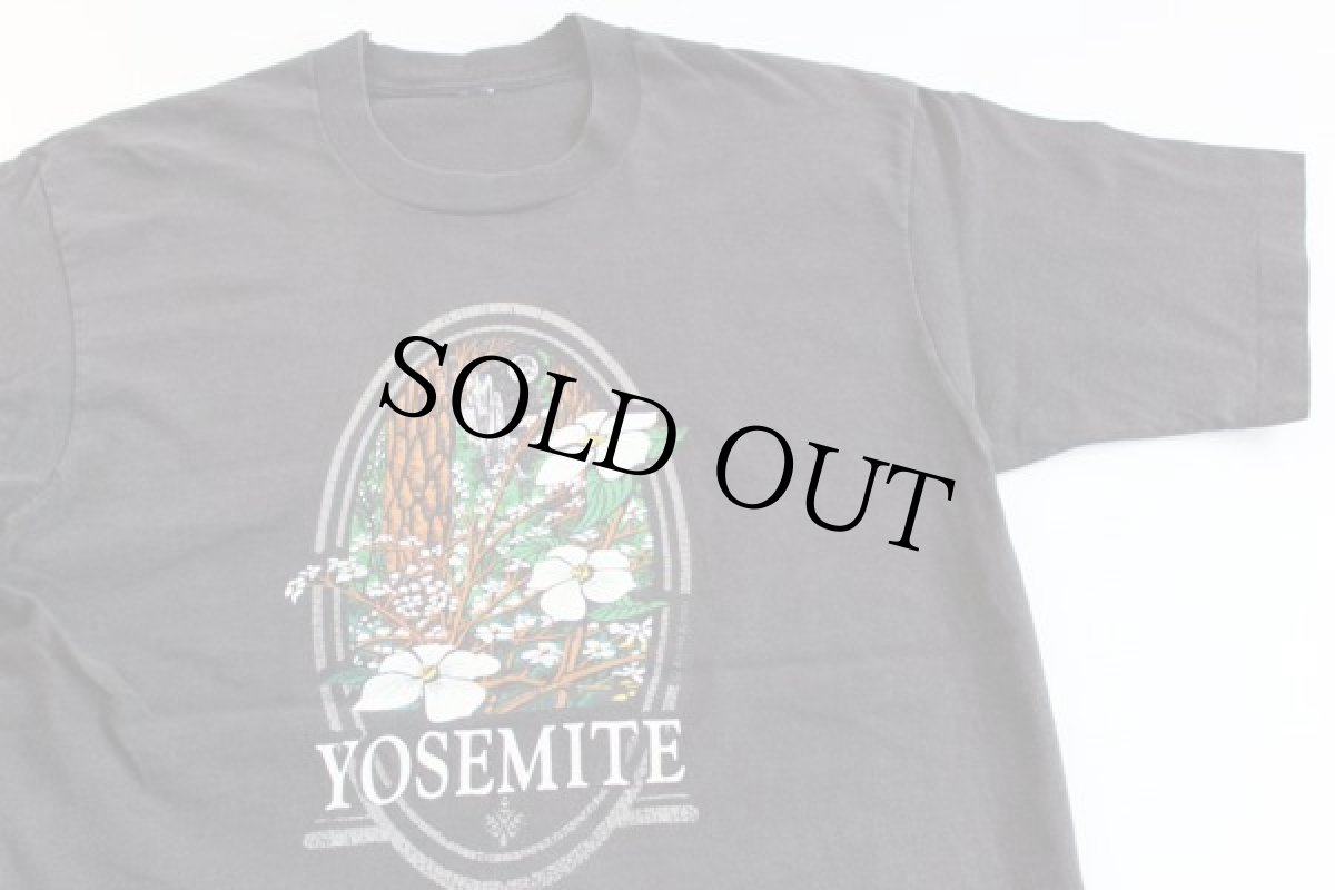 画像1: 90s YOSEMITE コットンTシャツ 黒★ヨセミテ国立公園 (1)