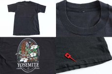 画像3: 90s YOSEMITE コットンTシャツ 黒★ヨセミテ国立公園 (3)