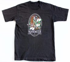 画像2: 90s YOSEMITE コットンTシャツ 黒★ヨセミテ国立公園 (2)