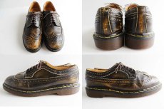 画像2: 英国製 DR.MARTENSドクターマーチン ウイングチップ レザーシューズ UK9 (2)