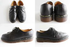 画像2: 英国製 DR.MARTENSドクターマーチン 3ホール レザーシューズ 黒 UK9 (2)