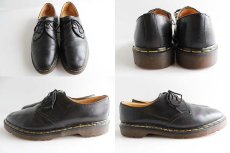 画像2: 英国製 DR.MARTENSドクターマーチン 3ホール レザーシューズ 黒 UK8 (2)