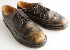 画像1: 英国製 DR.MARTENSドクターマーチン ウイングチップ レザーシューズ UK9 (1)