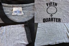 画像3: 70s FIFTH QUARTER リンガーTシャツ 杢グレー L (3)