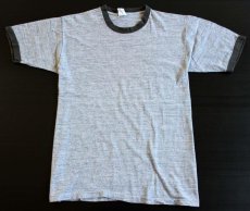 画像2: 70s FIFTH QUARTER リンガーTシャツ 杢グレー L (2)