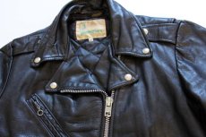 画像3: 70s USA製 gino leathers ダブルライダース レザージャケット 12 (3)