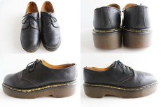 画像2: 英国製 DR.MARTENSドクターマーチン 4ホール レザーシューズ 黒 UK8 (2)