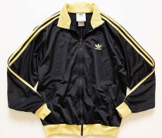 画像1: 80s adidasアディダス ジャージ 黒★トラックジャケット (1)