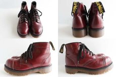 画像2: 英国製 DR.MARTENSドクターマーチン 6ホールブーツ チェリーレッド UK4 (2)