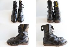 画像2: 英国製 DR.MARTENSドクターマーチン 10ホールブーツ 黒 UK5 (2)