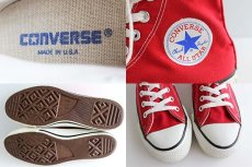 画像3: 90s USA製 CONVERSEコンバース ALL STARオールスター HI 赤 6.5 (3)