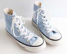 画像1: 90s USA製 CONVERSEコンバース ALL STARオールスター HI 水色 5.5 (1)