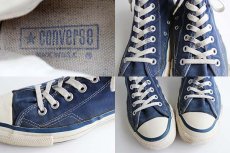 画像8: 80s USA製 CONVERSEコンバース ALL STARオールスター HI 当て布 紺 7.5 (8)